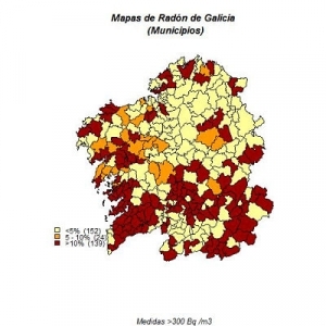 mapa radón galicia